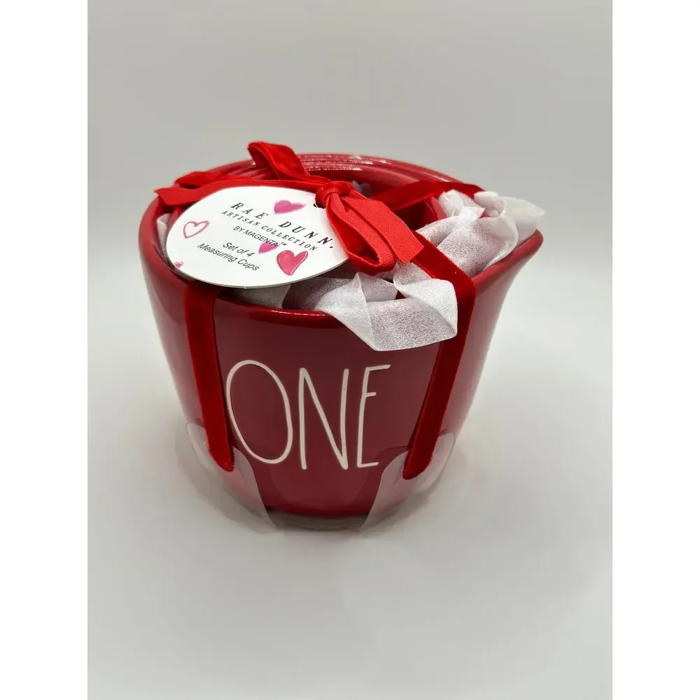 Rae Dunn Valentine’s Day RED Measuring Cups